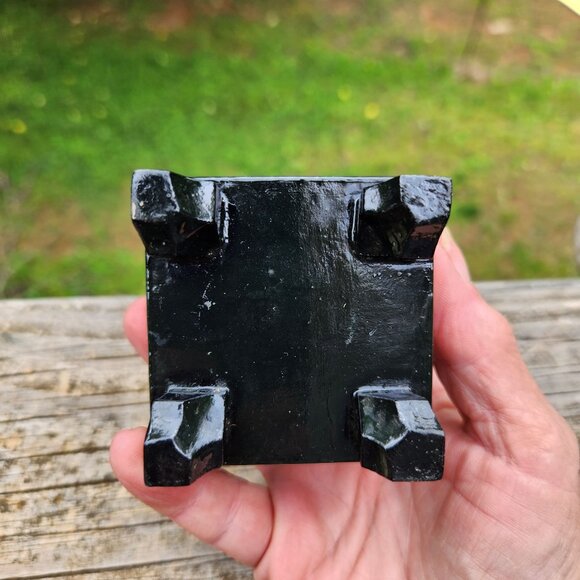 Hand-Painted Russian Fedoskino Lacquer Box Signed winter Troika Scenes - Picture 5 of 11